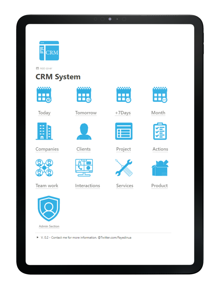 Products preview- CRM