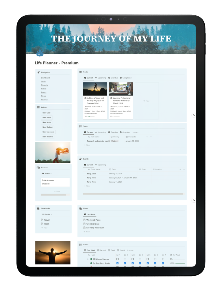 life planner inside table view-fayed-fayedtion