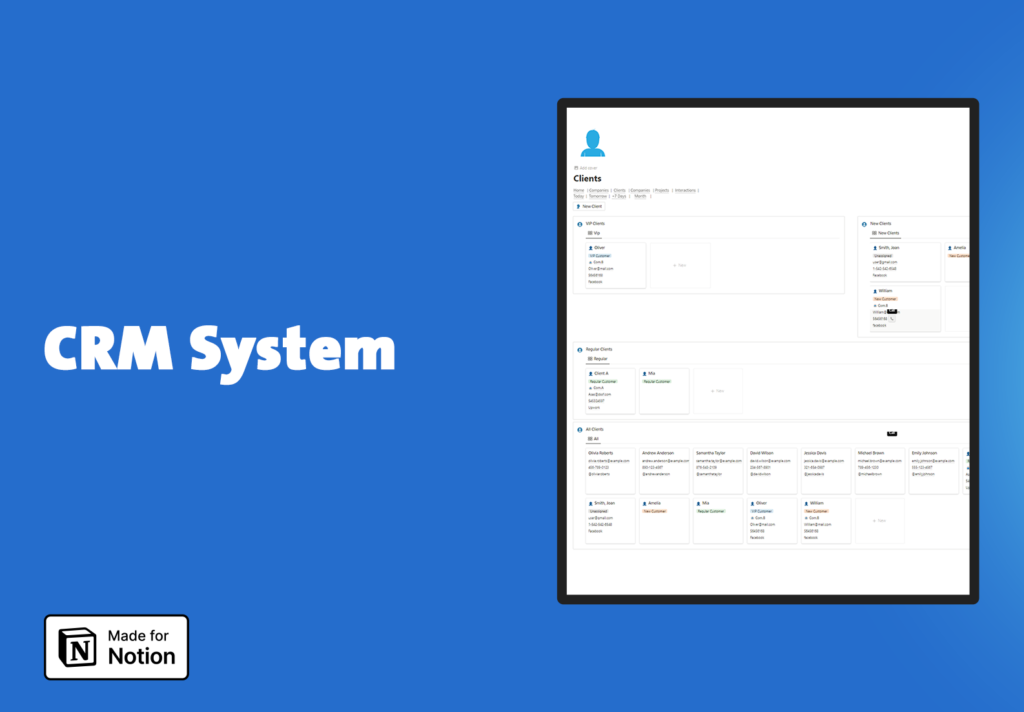 CRM system template - fayed - fayedtion 