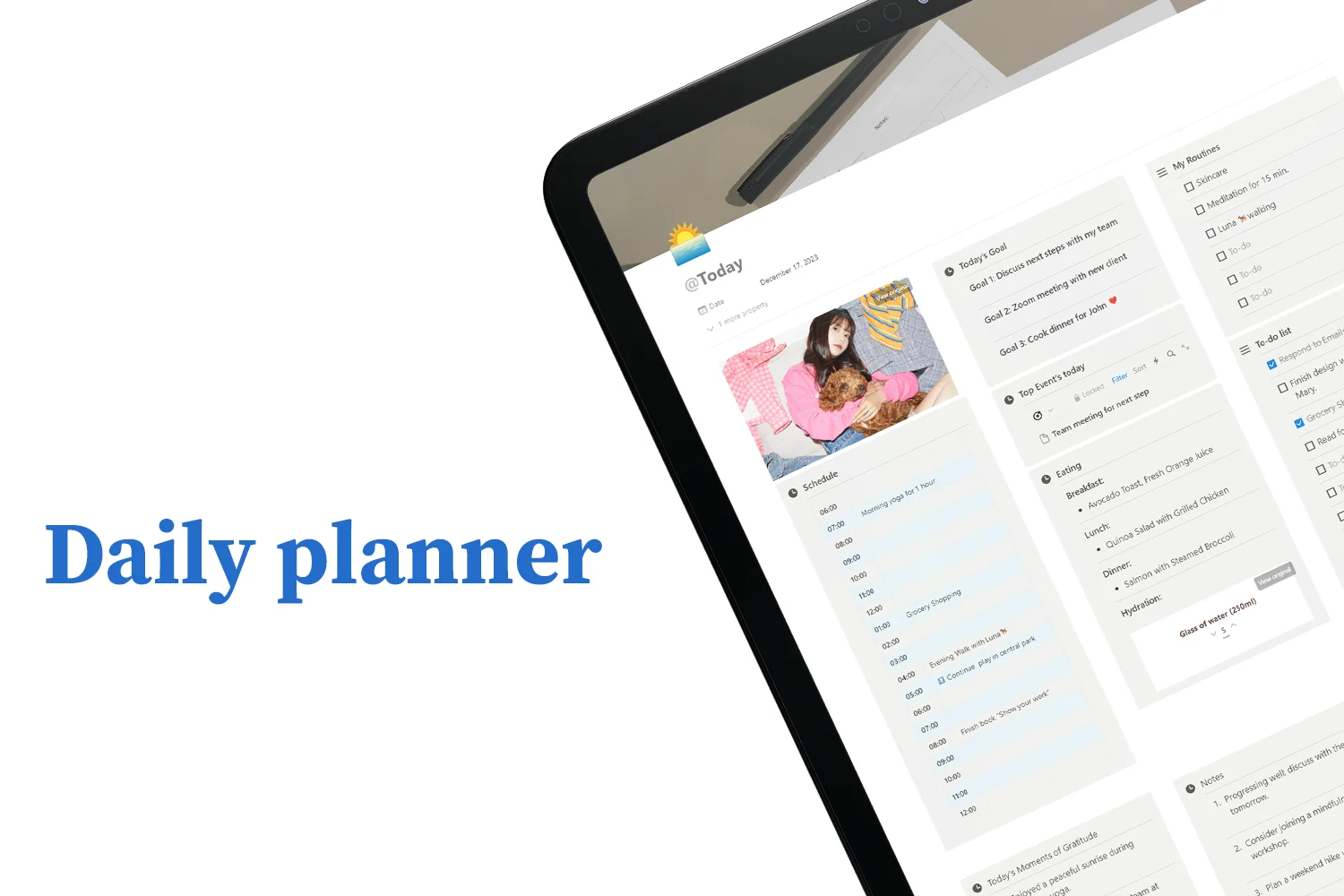 Daily Planner - tablet preview - fayed - fayedtion