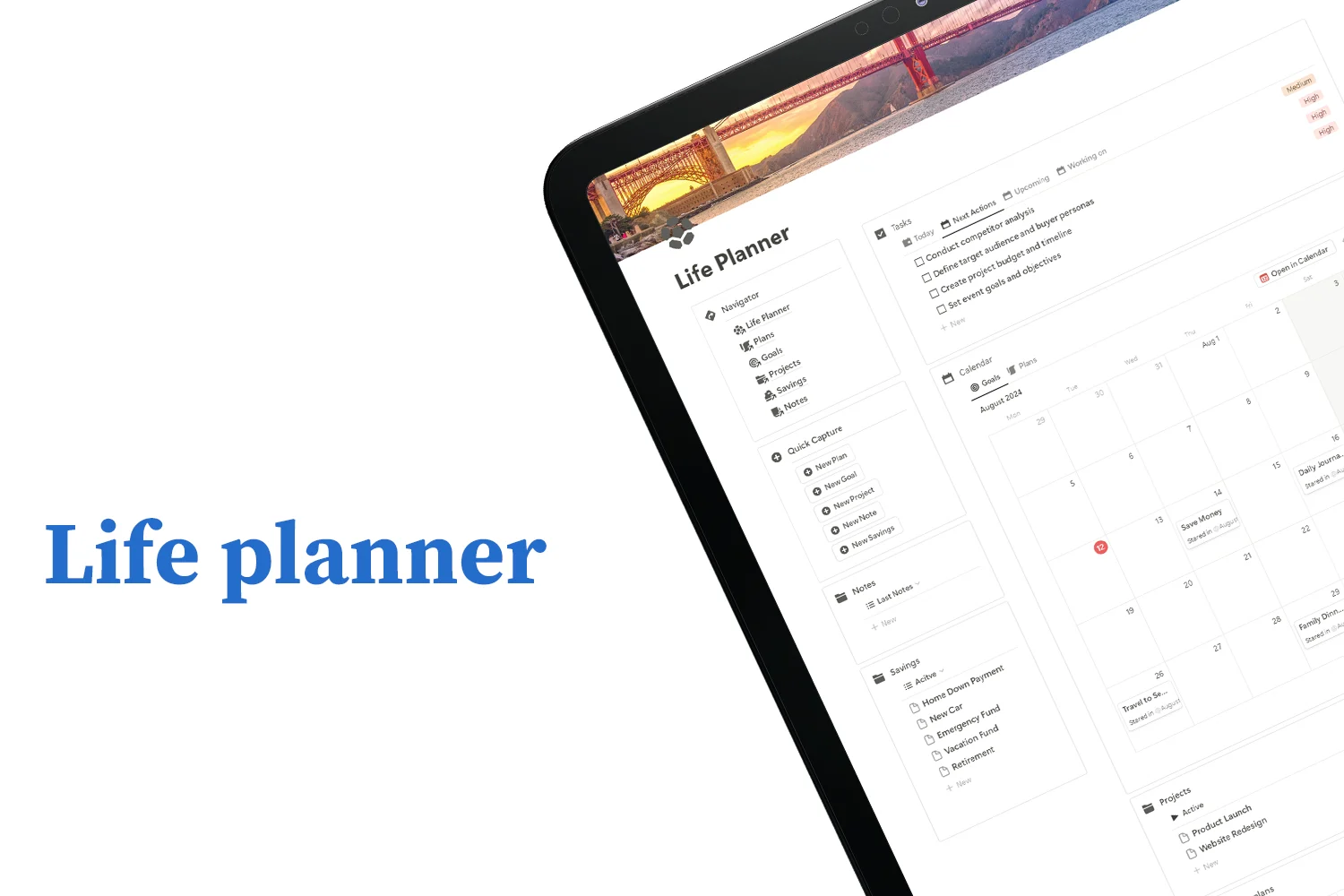 Life Planner - tablet preview - fayed - fayedtion
