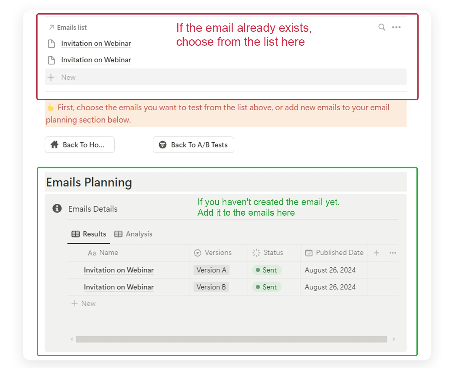 how to use email marketing toolkit - notion template - fayed - fayedtion