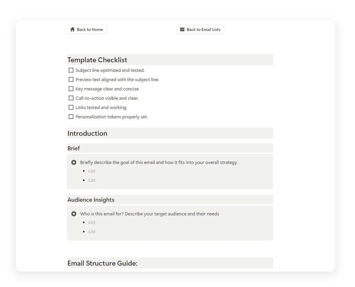 how to use email marketing toolkit - notion template - fayed - fayedtion