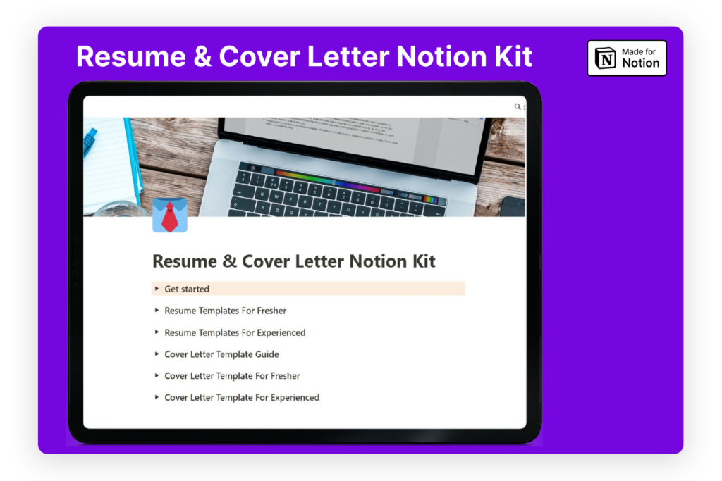 Resume & Cover Letter Notion Kit-notion-template-fayed-fayedtion