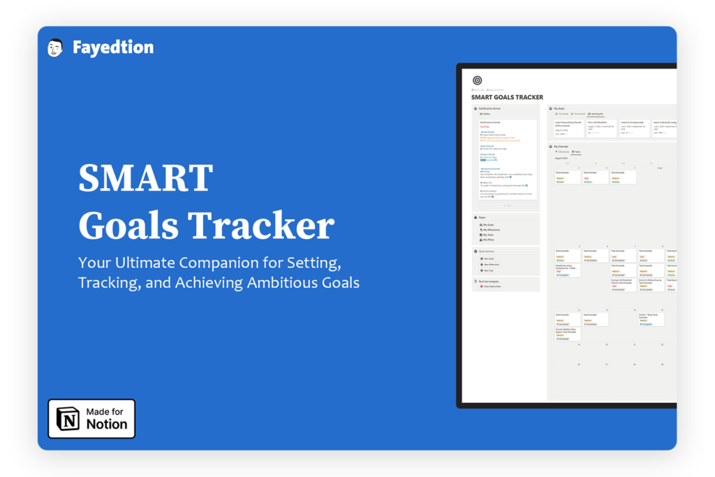 SMART Goals Tracker -notion-template-fayed-fayedtion