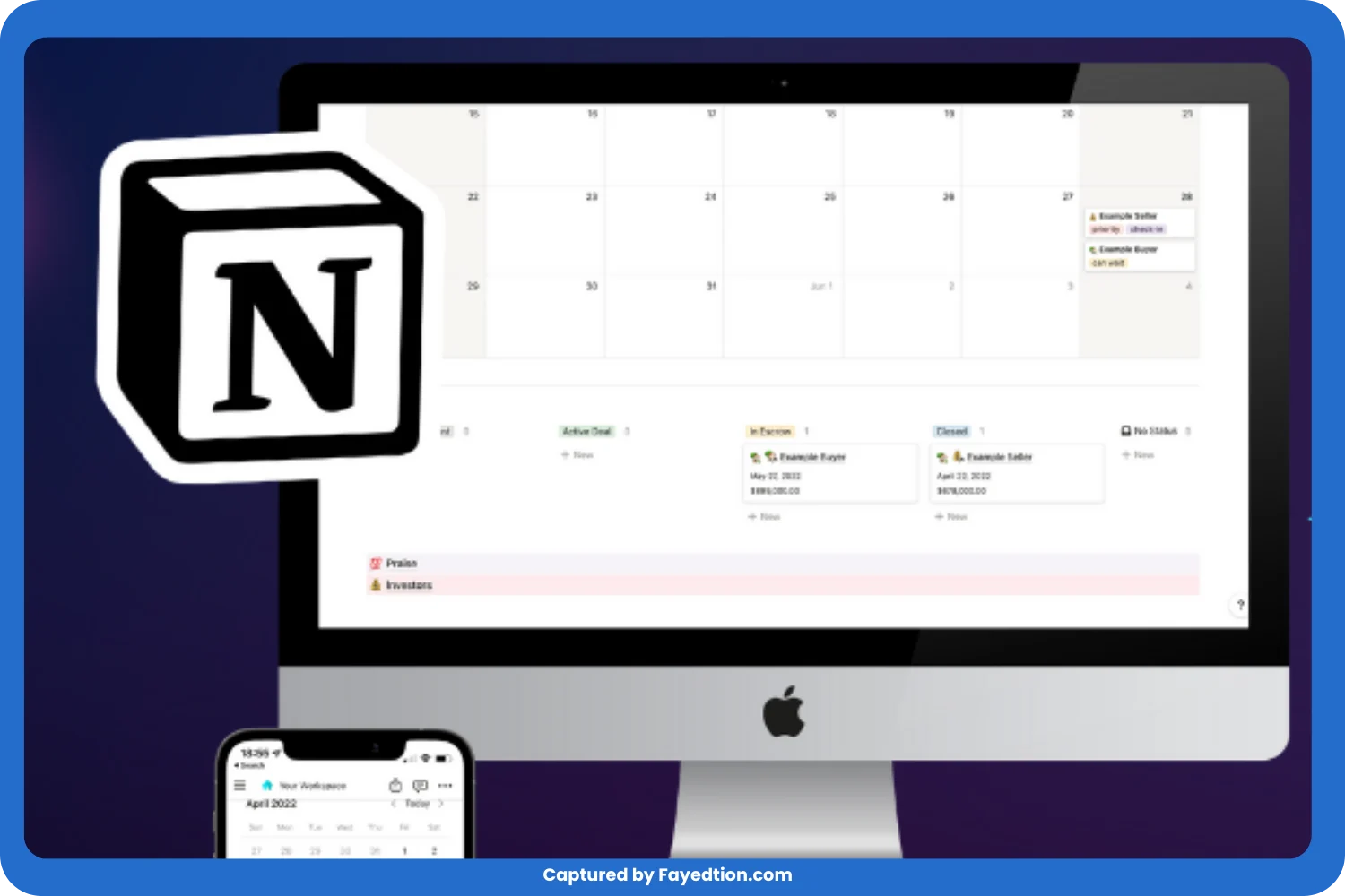 Notion Sales_Real Estate CRM captured by fayed - fayedtion