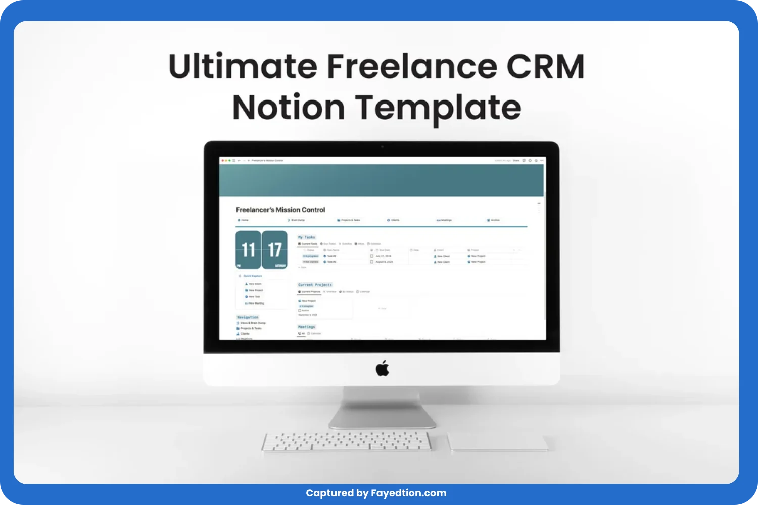 Ultimate Freelancer CRM Template captured by fayed - fayedtion