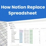 Notion spreadsheet vs Excel comparison showing automation features - fayed - fayedtion