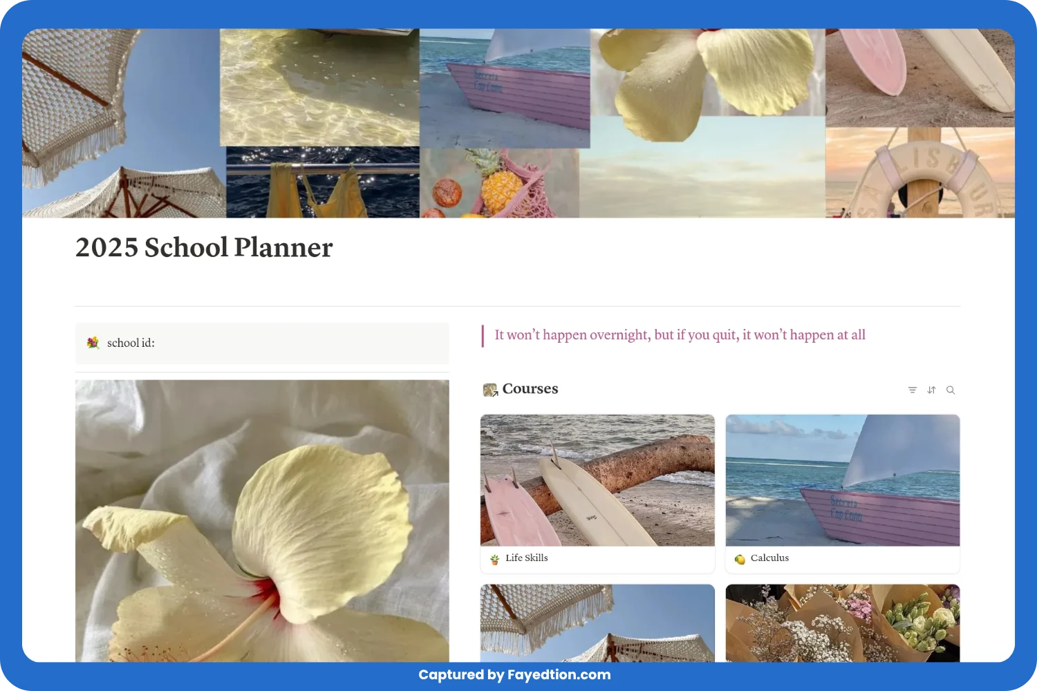 School Planner captured by fayed - fayedtion