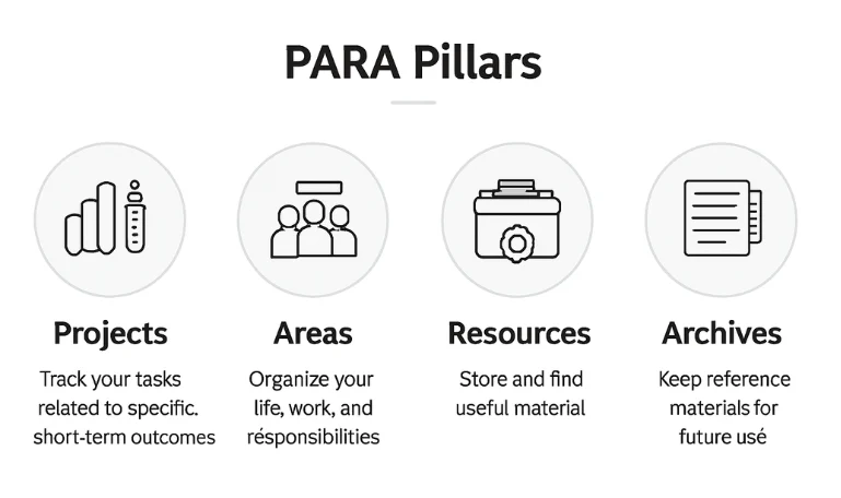 PARA pillars - Second brain - Adhd notion system