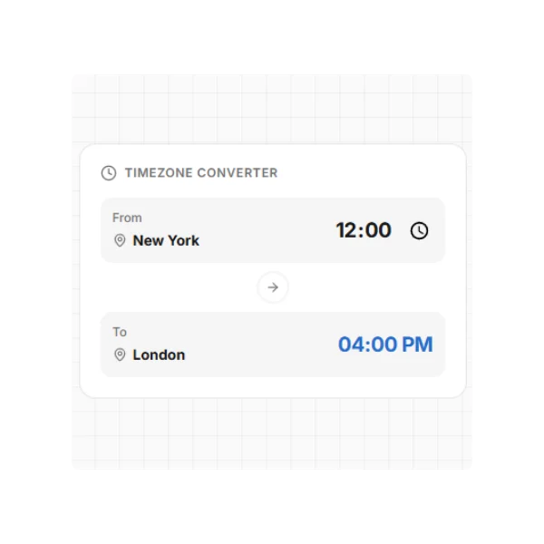 Timezone Converter widget