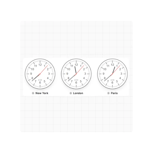 World-Clock-Widget