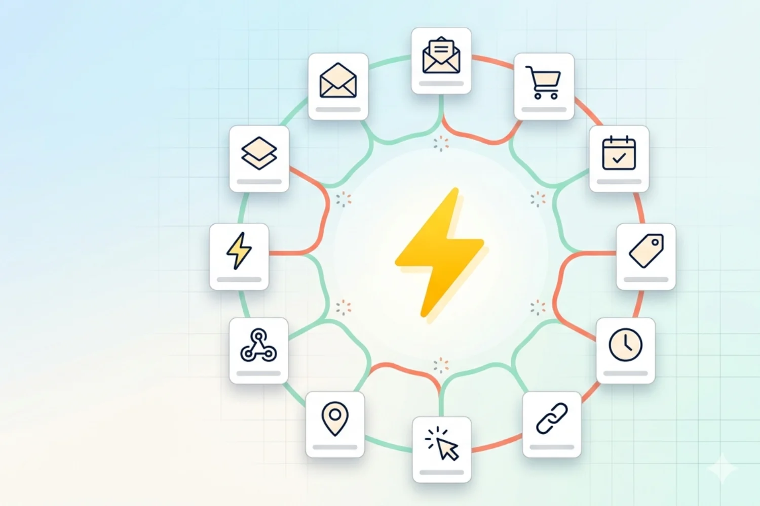 Visual reference of 12 email automation triggers with examples