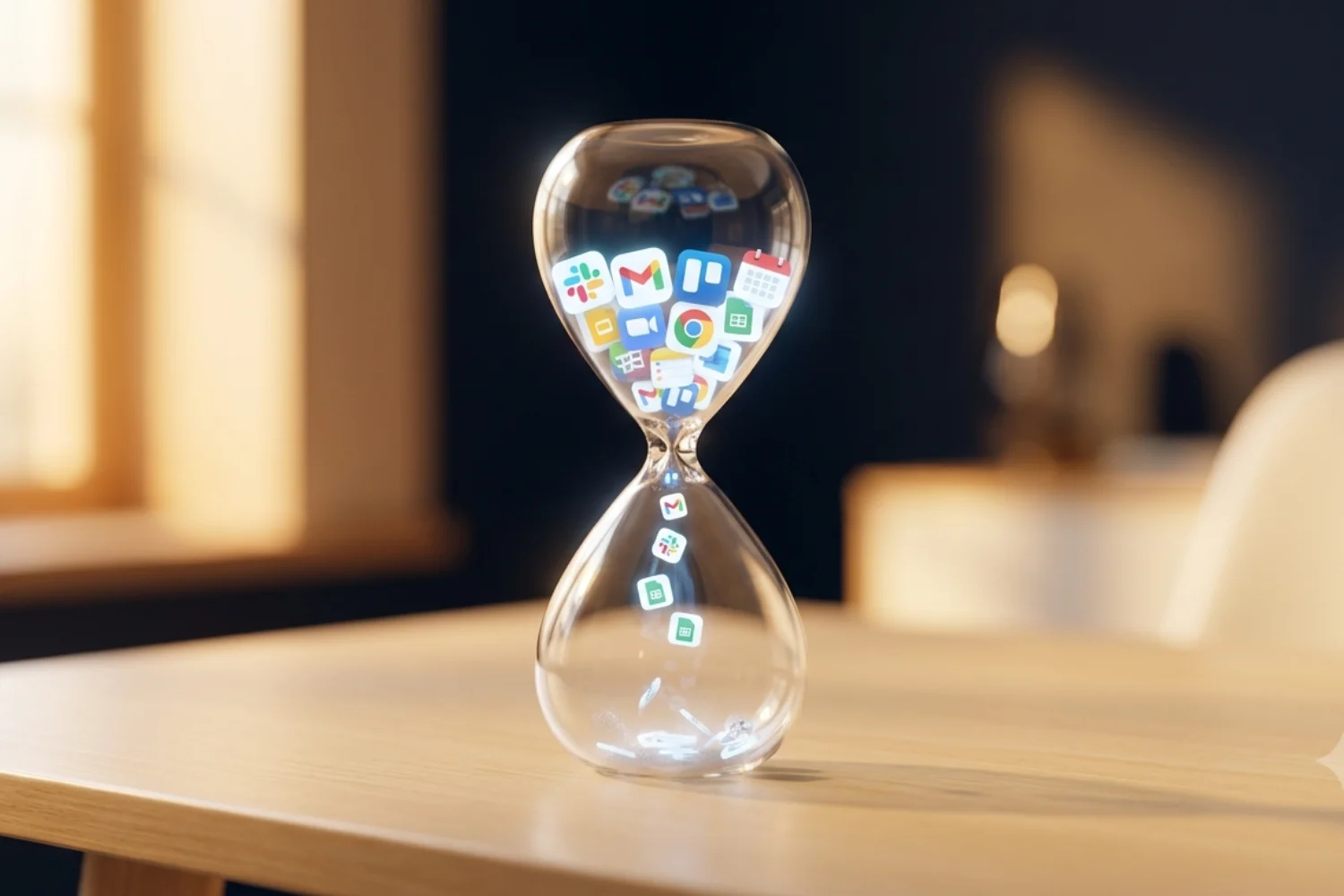 Context switching productivity: switching between apps drains focus and productivity caused by too many apps at work
